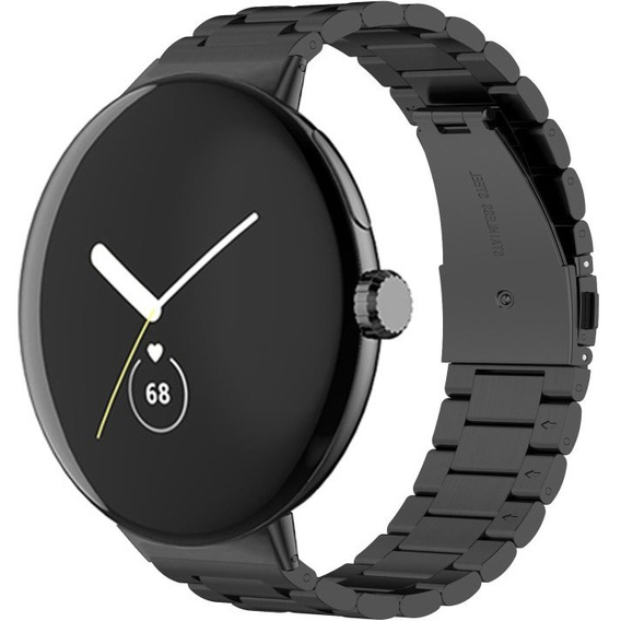 Stalowa Bransoleta do Google Pixel Watch, Czarna