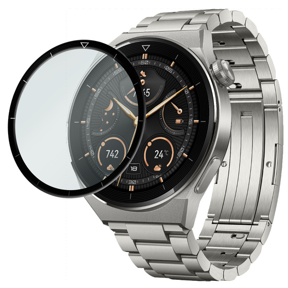 2x hybridní sklo ERBORD pro Huawei Watch GT 3 Pro 46mm