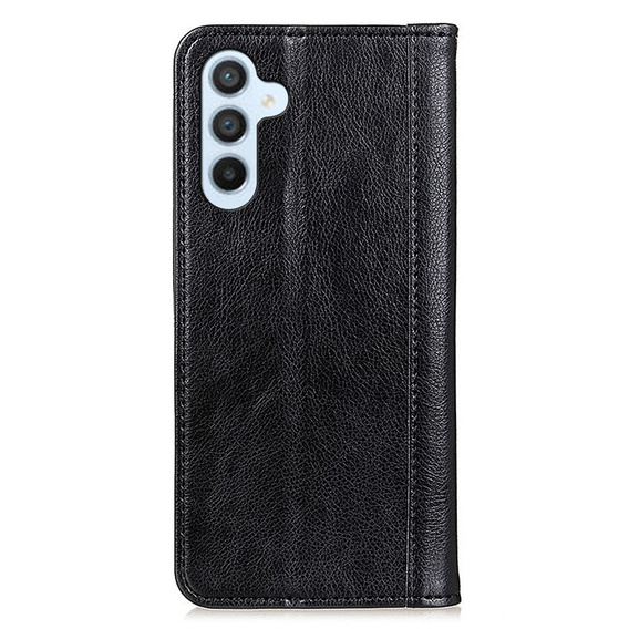 Pouzdro pro Samsung Galaxy A35 5G, Wallet Litchi Leather, černé