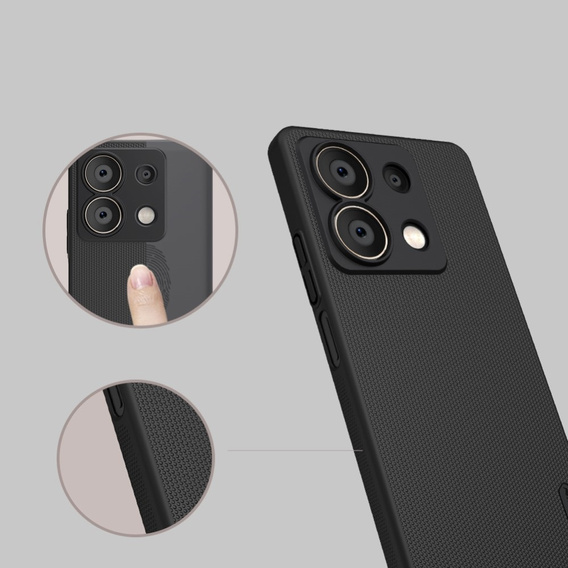 Pouzdro NILLKIN pro Xiaomi Redmi Note 13 5G, Super Frosted Shield Case, černé