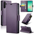 Pouzdro pro Samsung Galaxy A26, ERBORD Glossy Litchi, flipová peněženka, fialové