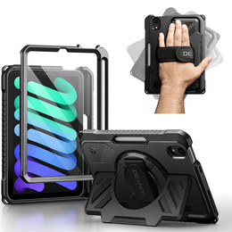 Dexnor 360° pouzdro s popruhem a držákem stylusu pro iPad mini 8,3" 2021 (6. generace) / iPad mini 8,3" 2024 (7. generace)