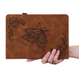 Pouzdro pro Lenovo Tab M11, Butterfly, hnědé