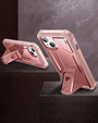 Pancéřové pouzdro pro iPhone 13 / 14, Dexnor Full Body, růžové rose gold