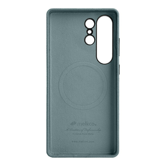 Pouzdro MELKCO pro Samsung Galaxy S25 Ultra, kožené, modré