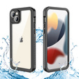Vodotěsné pouzdro IP68 pro iPhone 15 Plus, Redpepper, černé