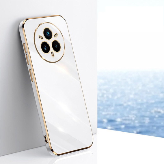 Pouzdro pro Realme 14 Pro 5G, Glamour CamShield, bílé