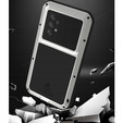 Pouzdro Love Mei pro Samsung Galaxy A53 5G, armored with glass, stříbrné
