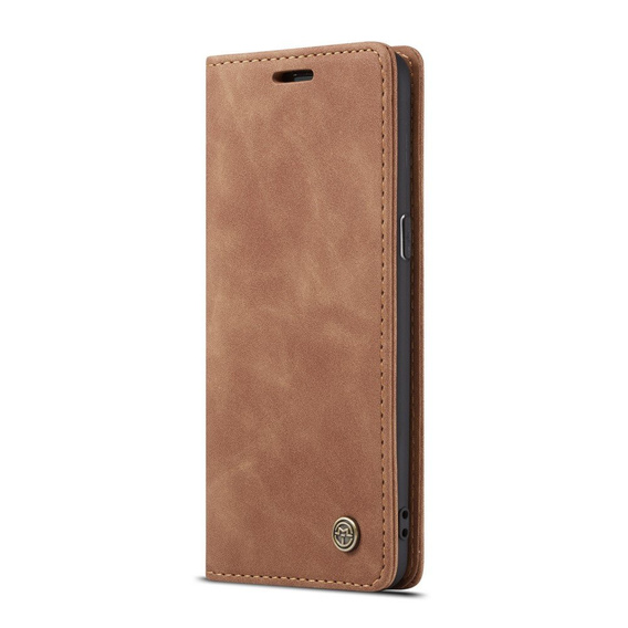 Pouzdro CASEME pro Samsung Galaxy S8, Leather Wallet Case, hnědé