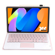 Pouzdro s dotykovou klávesnicí Bluetooth pro Lenovo Idea Tab 11" 2025 TB336FU TB336ZU, růžové