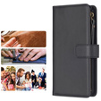 Klopové pouzdro pro Xiaomi Redmi 13C / Poco C65, Wallet Zipper Pocket, černé