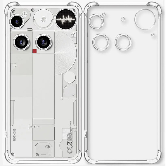 Pouzdro pro Nothing Phone 3 5G, Dropproof, průhledné