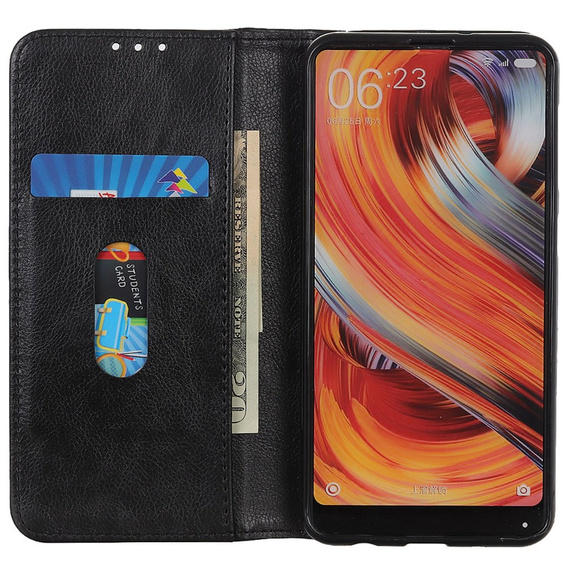 Pouzdro pro Xiaomi Redmi Note 13 Pro+, Wallet Litchi Leather, černé