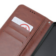 Klopové pouzdro pro Oppo A58 4G, Crazy Horse Wallet, hnědé