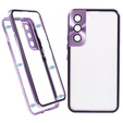 Pouzdro pro Samsung Galaxy S21, Magnetic Dual Glass, fialové