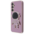 Pouzdro pro Samsung Galaxy A54 5G, Astronaut, fialové