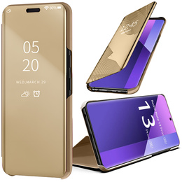 Pouzdro pro Xiaomi Redmi Note 13 Pro+, Clear View, zlaté