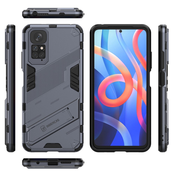Pouzdro pro Xiaomi Redmi Note 11/11S, Military kickstand, modré