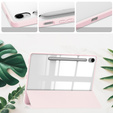 Pouzdro pro Samsung Galaxy Tab S10 Lite / S10 FE / S9 FE, Smartcase Hybrid, se slotem na stylus, růžové