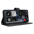 Klopové pouzdro pro CMF Nothing Phone 2 Pro, Crazy Horse Wallet, černé