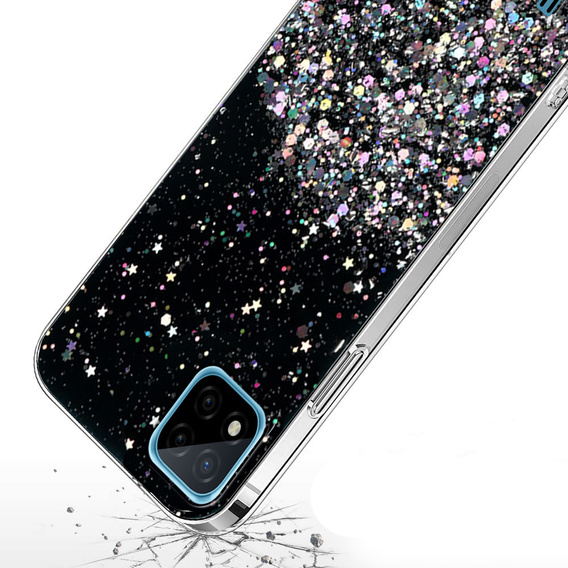Pouzdro pro Realme C11 2021, Glittery, černé