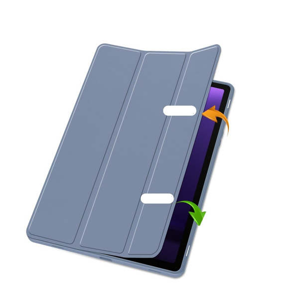 Pouzdro pro Samsung Galaxy Tab S10 Lite / S10 FE / S9 FE, Smartcase s prostorem pro stylus, fialové