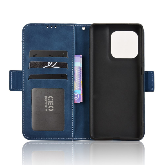 Klopové pouzdro pro Motorola Edge 60 / 60 Fusion, Card Slot, námořnicky modré