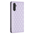 Klopové pouzdro pro Samsung Galaxy A34 5G, Wallet, BINFEN COLOR, fialové