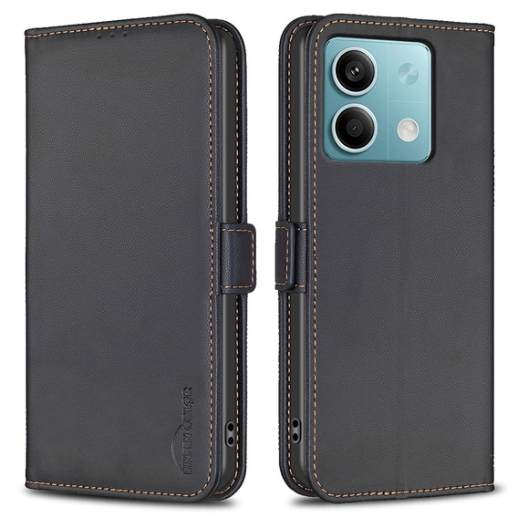 Klopové pouzdro pro Xiaomi Redmi Note 13 5G, BINFEN Wallet, černé