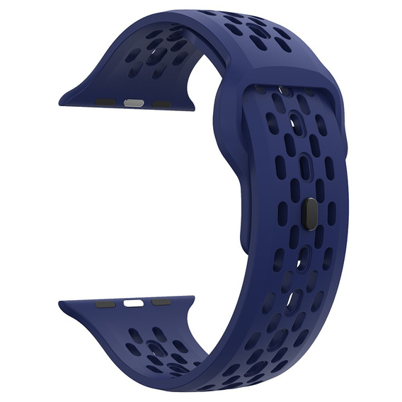 Silikonový řemínek pro Apple Watch 1/2/3/4/5/6/7/8/SE/ULTRA 42/44/45/49MM, námořnická modř