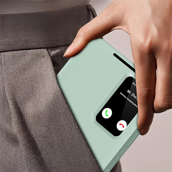 Pouzdro s klopou Smart View Wallet pro Samsung Galaxy S25 FE