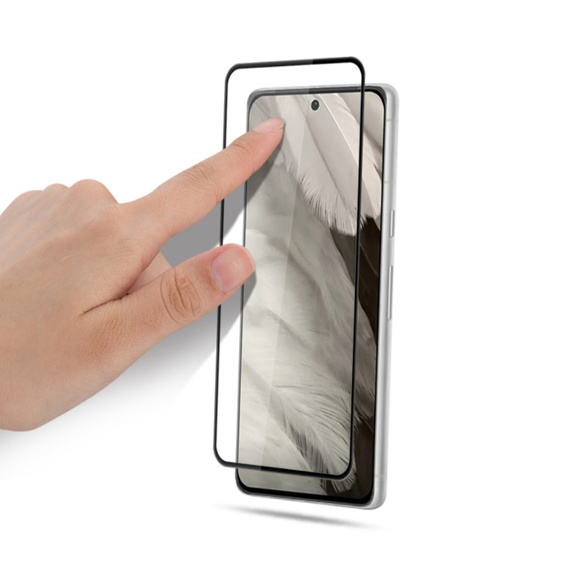 Tvrzené sklo Mocolo Full Glue pro Google Pixel 8, černý rám