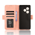 Klopové pouzdro pro Realme GT 6 / 6T, Card Slot, růžové