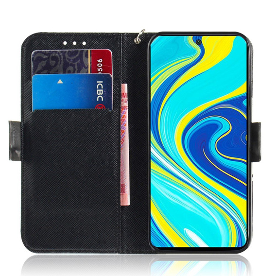 Klopové pouzdro pro Xiaomi Redmi Note 9S / 9 Pro / 9 Pro Max, mandala, bílé