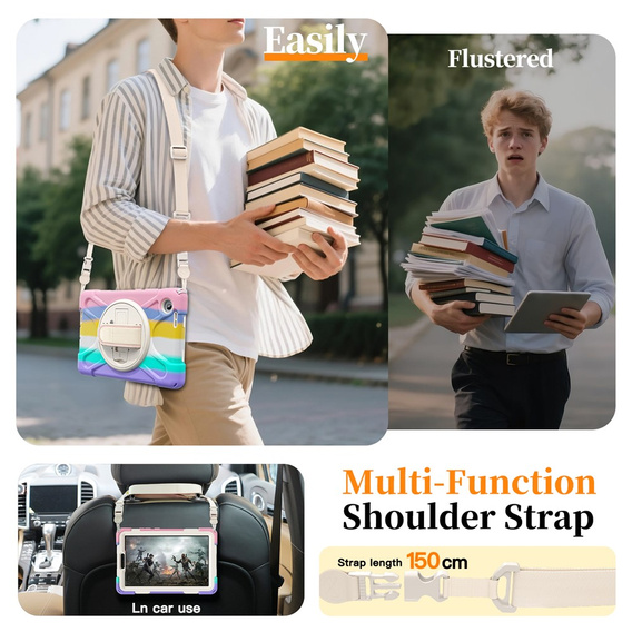 Pevné pouzdro s podstavcem a ramenním popruhem pro Lenovo Tab One