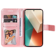 Klopové pouzdro pro Xiaomi Redmi Note 13 5G, Mandala, růžové rose gold