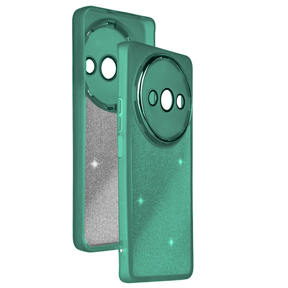 Pouzdro pro Xiaomi Redmi A3, Glittery Powder, zelené