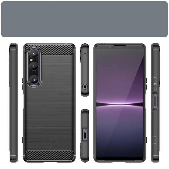 Pouzdro pro Sony Xperia 1 V, Carbon, černé