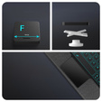 Pouzdro + klávesnice Lenovo Tab Plus, černé