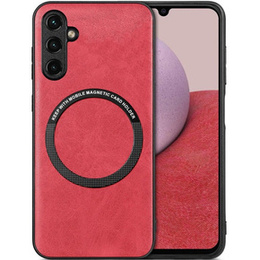 Pouzdro pro Samsung Galaxy A14 5G, Leather Hybrid MagSafe, červené