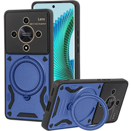 Obrněné pouzdro pro Honor Magic 6 Lite 5G, Magnetic Ring, modré