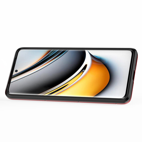 Pouzdro pro Realme 11 Pro / 11 Pro +, Kickstand Ring, červené