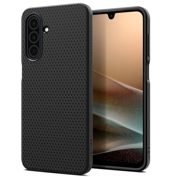 Pouzdro Spigen pro Samsung Galaxy A26 5G, Liquid Air, černé + 9H tvrzené sklo