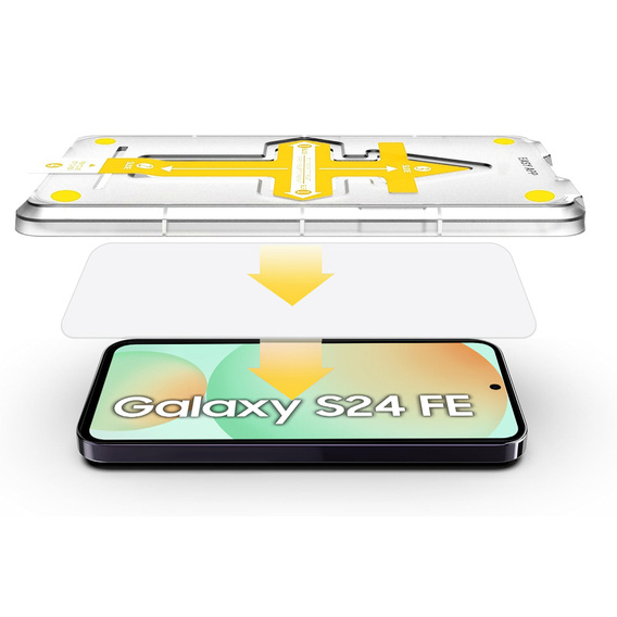 2x Tvrzené sklo pro Samsung Galaxy S24 FE, ERBORD Easy App 9H Screen Protector