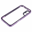 Pouzdro pro iPhone 16, Magnetic Dual Glass, fialové
