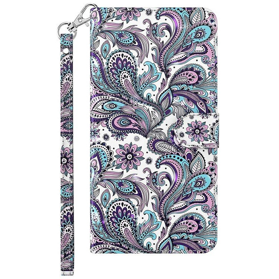 Klopové pouzdro pro Xiaomi Redmi 13C / Poco C65, Wallet, Flowers