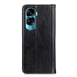 Pouzdro pro Honor 90 Lite 5G, Wallet Litchi Leather, černé
