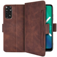 Klopové pouzdro pro Xiaomi Redmi Note 11 / 11S, Card Slot, hnědé