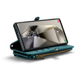 Pouzdro CASEME pro Samsung Galaxy S25 Ultra, RFID Leather Wallet, s popruhem přes rameno, zelené