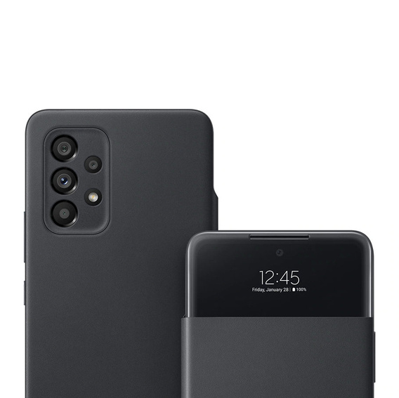 Originální pouzdro Samsung pro Galaxy A53 5G, S View Wallet Cover, černé